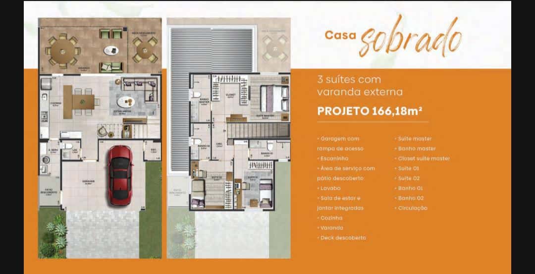 Casa Sobrado no Jardins Lyon 166m²