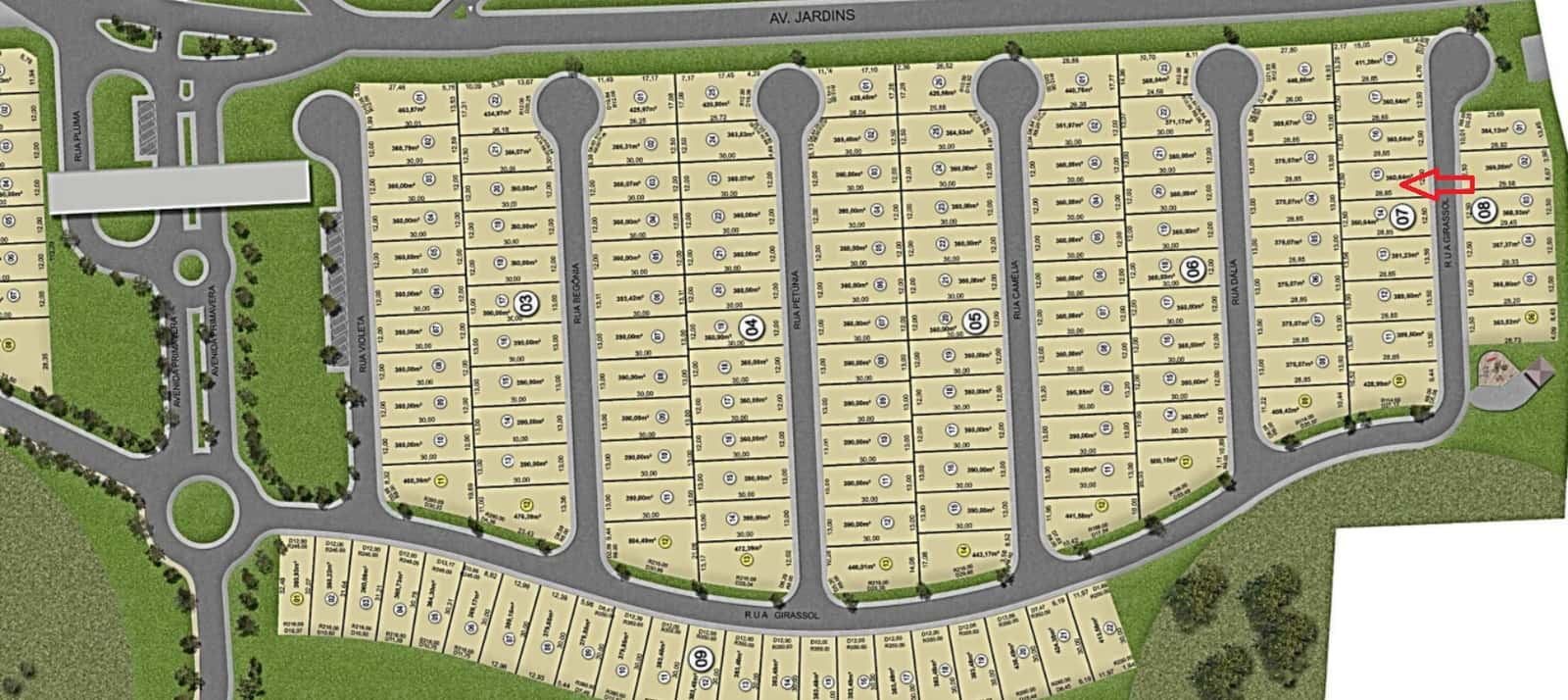 Lote Jardins Napoles 360m²