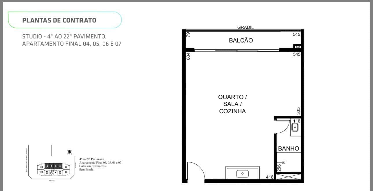 Studio Smart Parque Areião 39m²