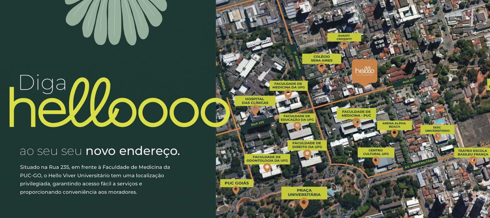 Apartamento Hello Viver  83,57 m² -  Leste Universitário