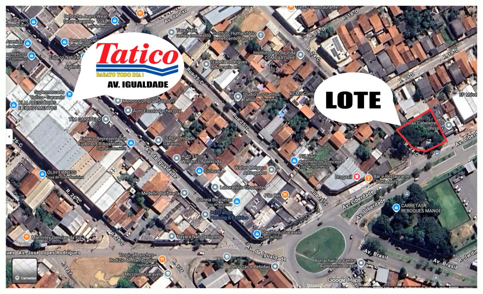 Lote Setor Garavelo 863m²