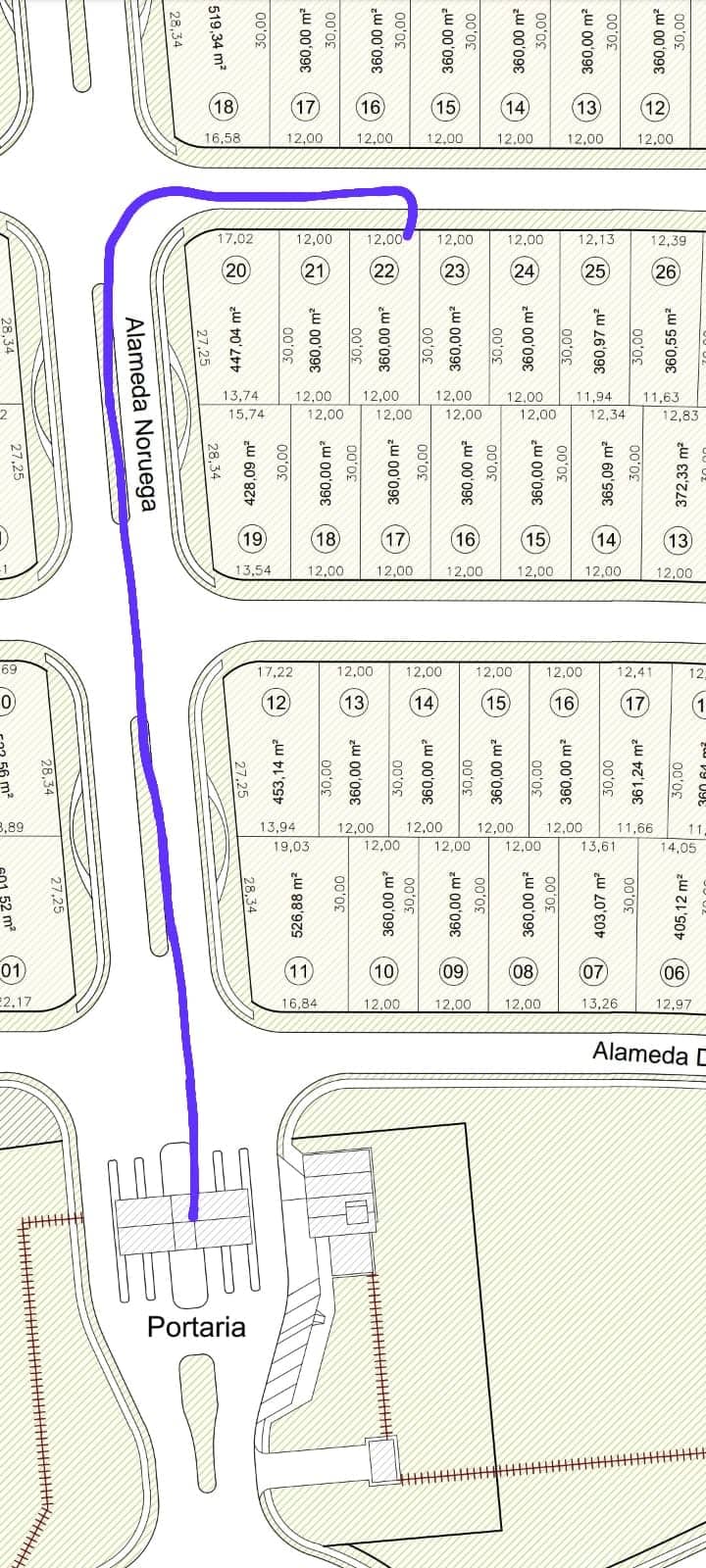 Lote Condomínio Terras Alpha 360m²