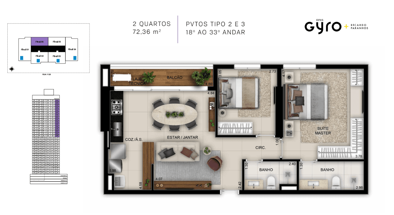 Apartamento Gyro Ricardo Paranhos 72m²