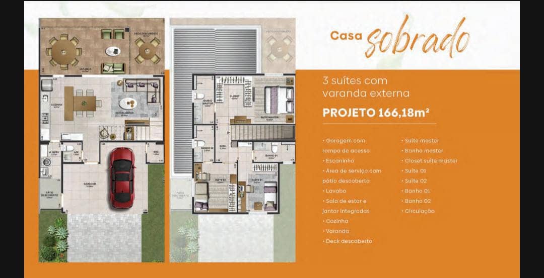 Casa Sobrado no Jardins Lyon 166m²