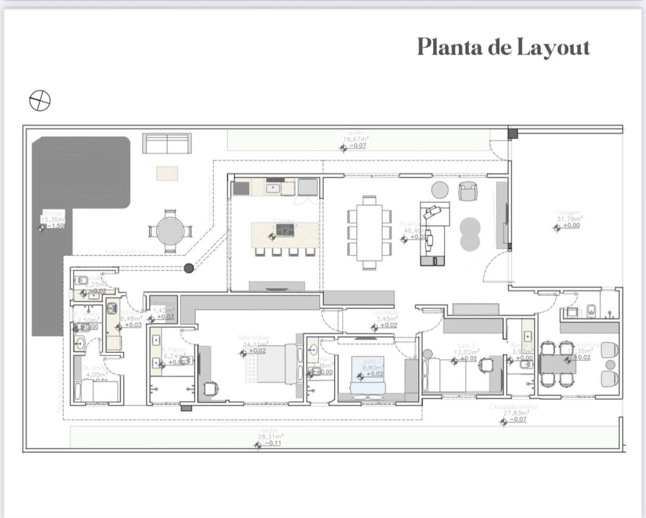 Casa Jardins Atenas  220,23m²