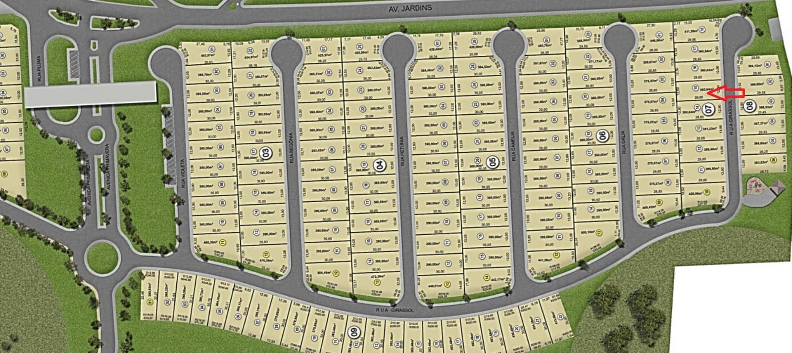 Lote Jardins Napoles 360m²