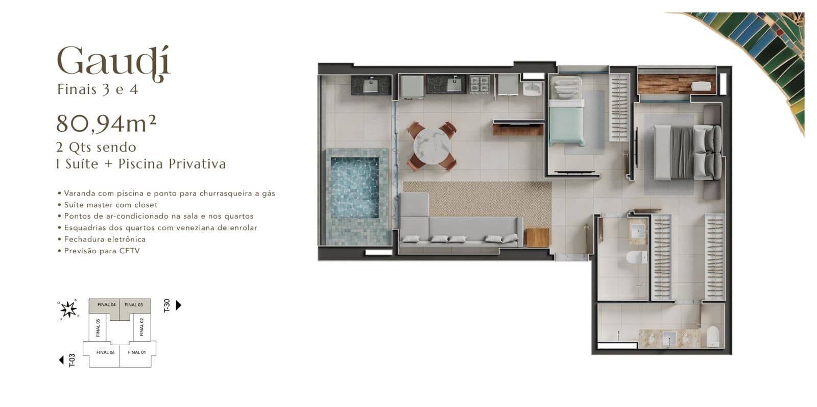 Apartamento Gaudí 85 m²