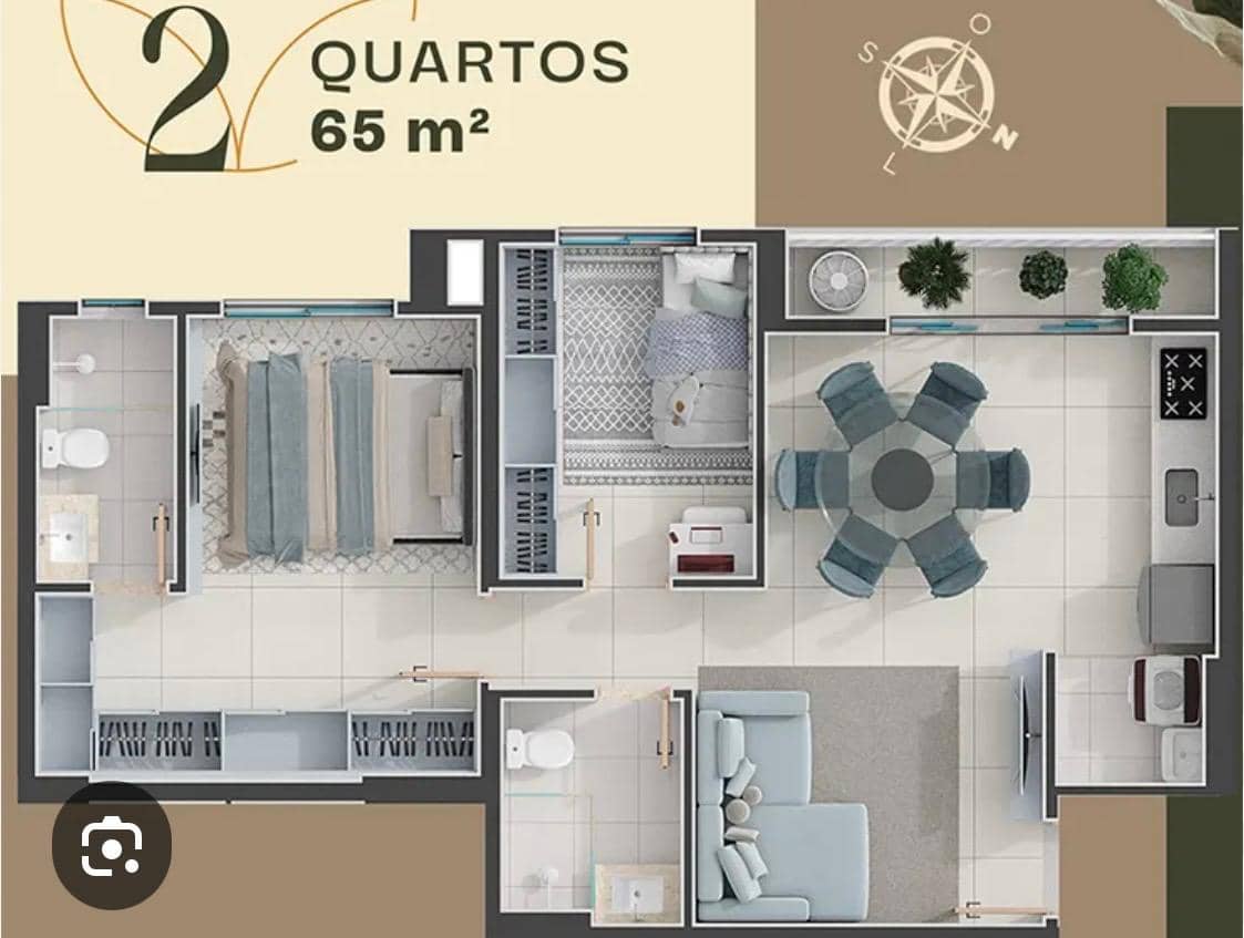 Ágio Apartamento Solo Vaca Brava 65m²