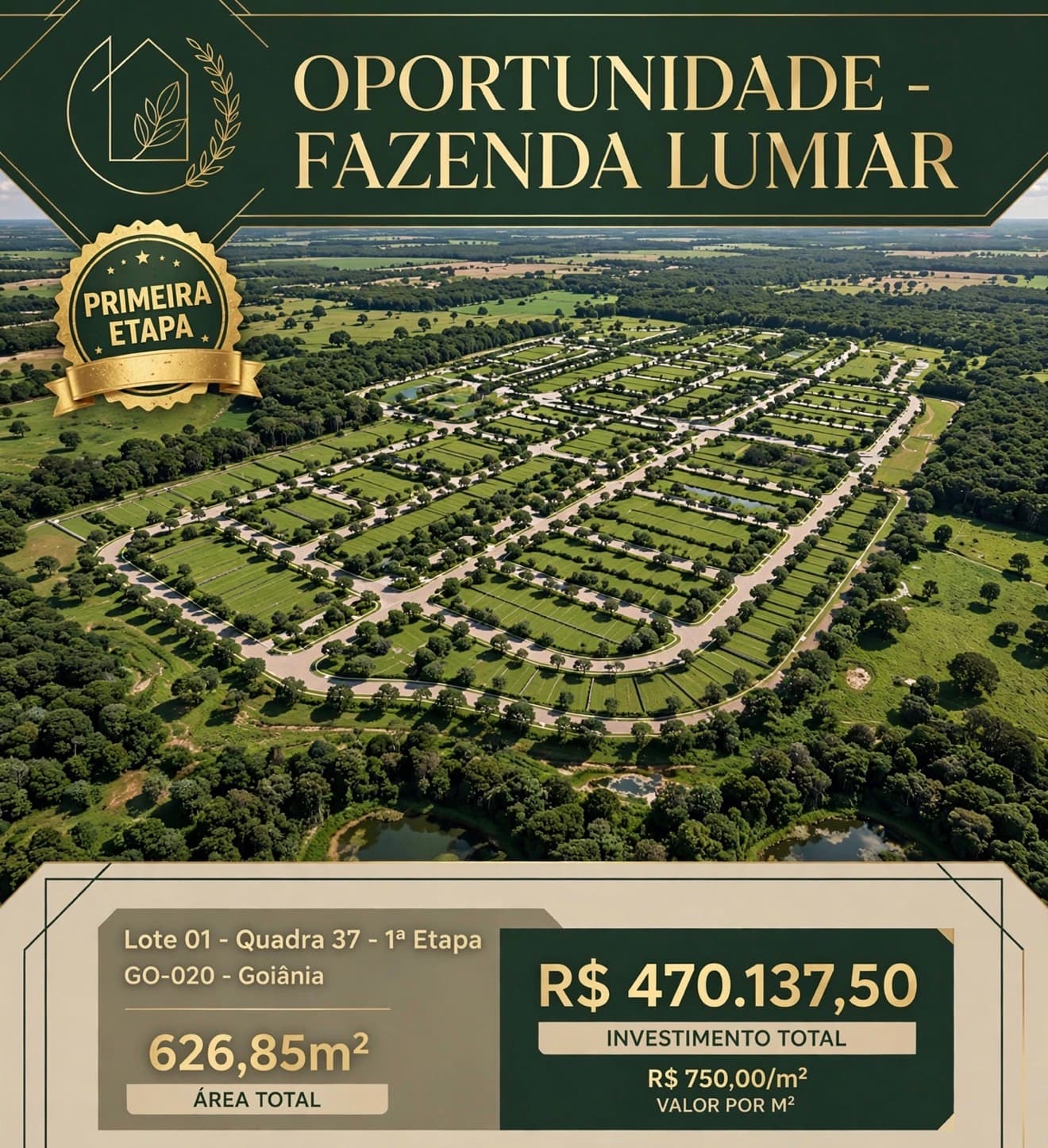 Fazenda Lumiar primeira etapa 626,86 m