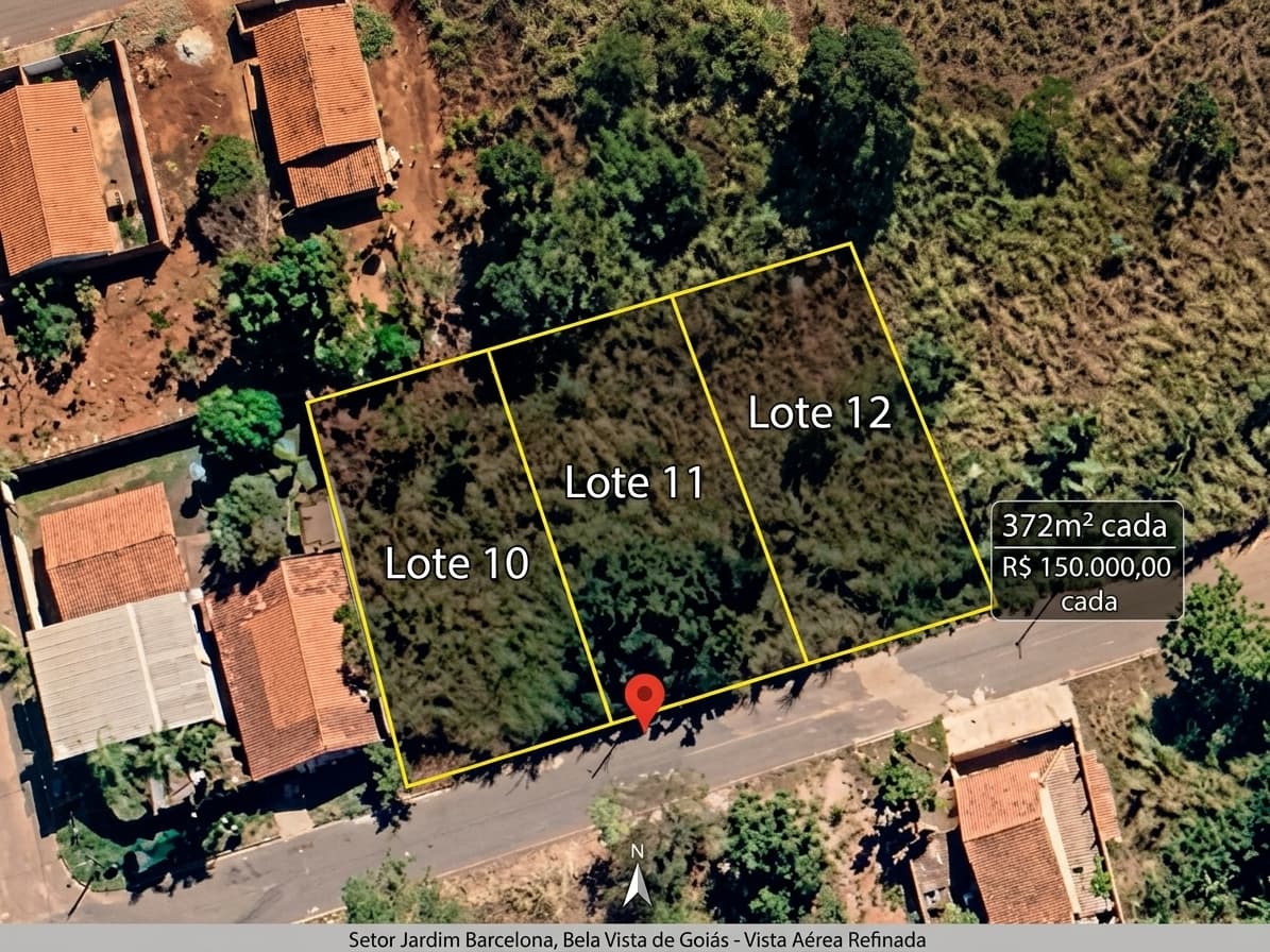 Lotes Jardins Barcelona Bela Vista Goias 1.116 m² (cada Lote372m² ) GO -020