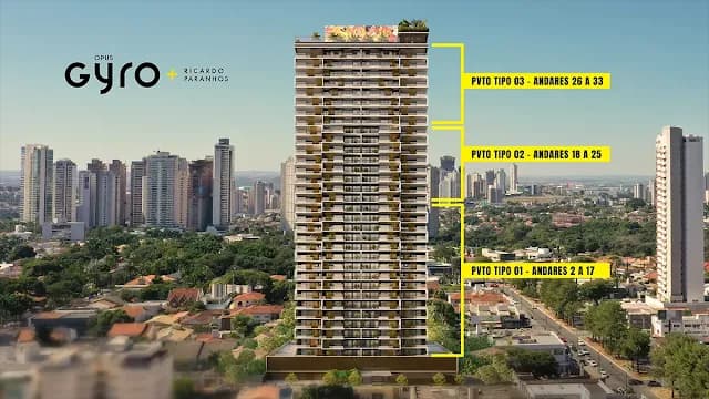 Apartamento Opus Gyro Ricardo Paranhos 72m²