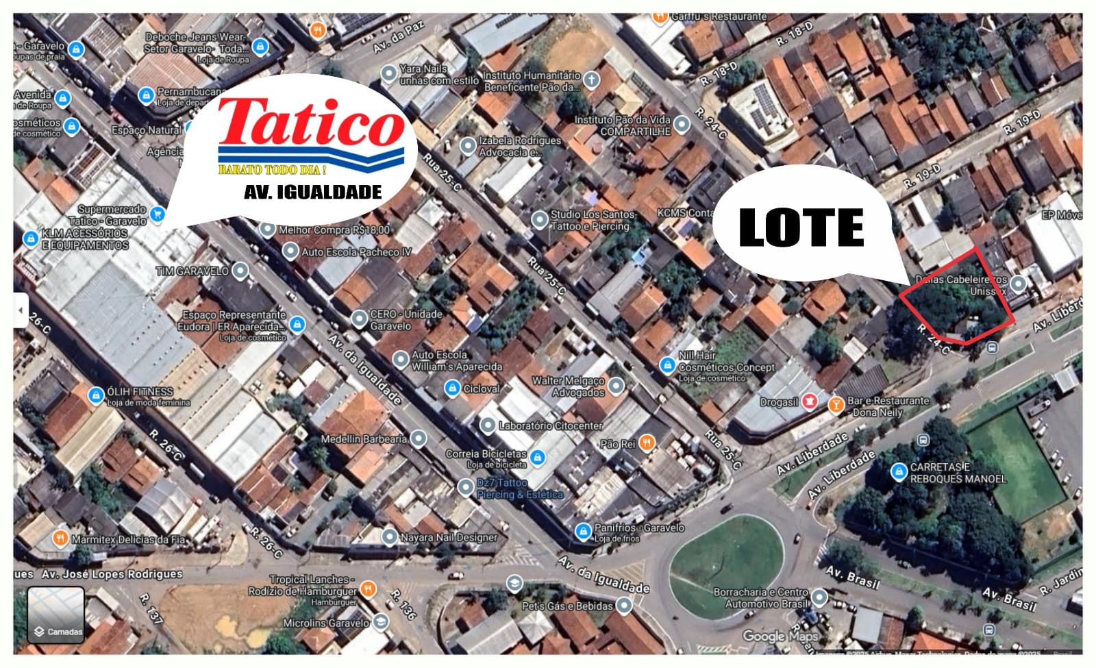 Lote Setor Garavelo 863m²