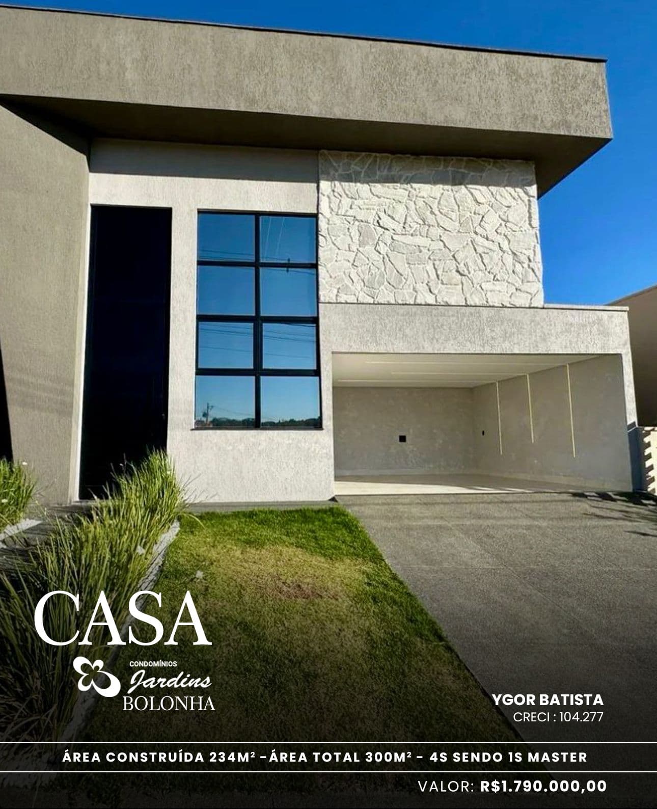 Sobrado Jardins bolonha 234m²