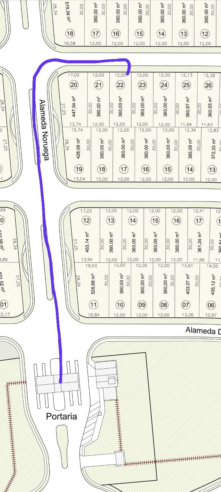 Lote Condomínio Terras Alpha 360m²