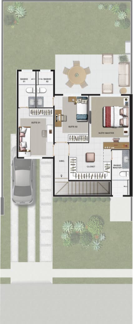 Casa Sobrado Jardins Cannes 204m²