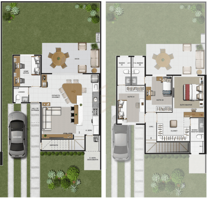 Sobrado Jardins Berlim 150m²