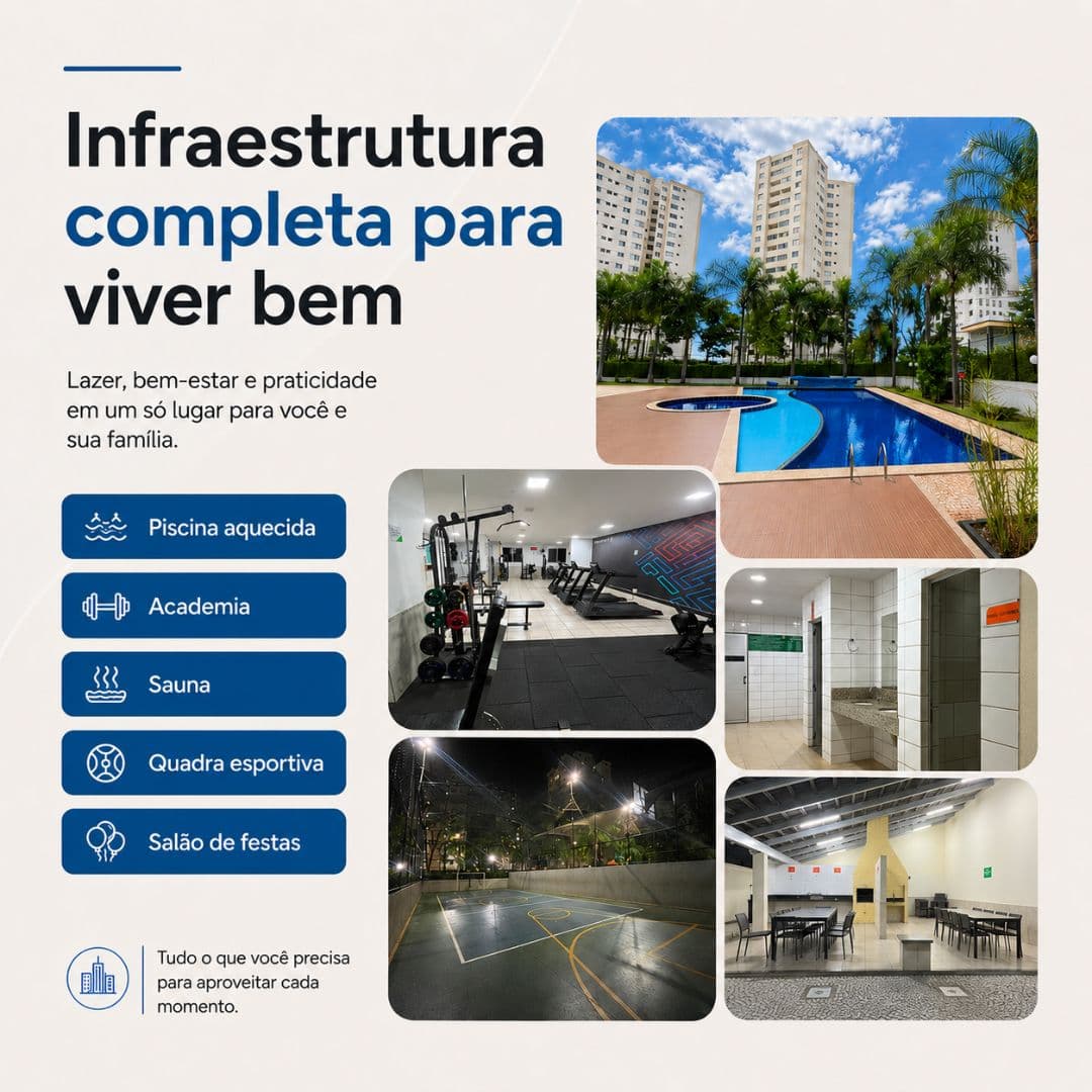 Apartamento Condomínio Marfim - 58m²