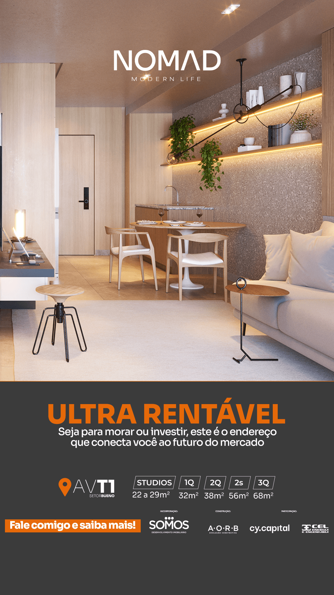 Apartamento Nomad Modern Life Studio 22m²