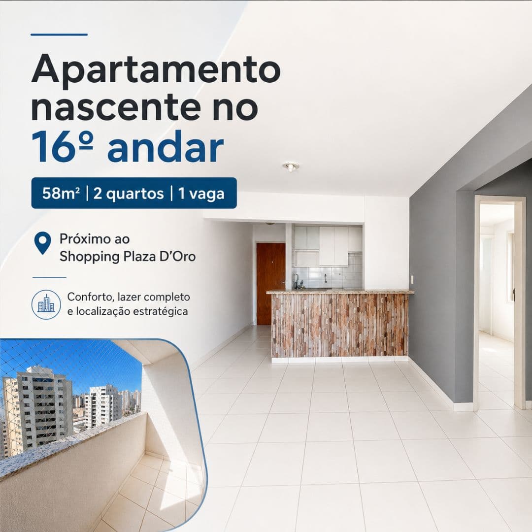 Apartamento Condomínio Marfim - 58m²