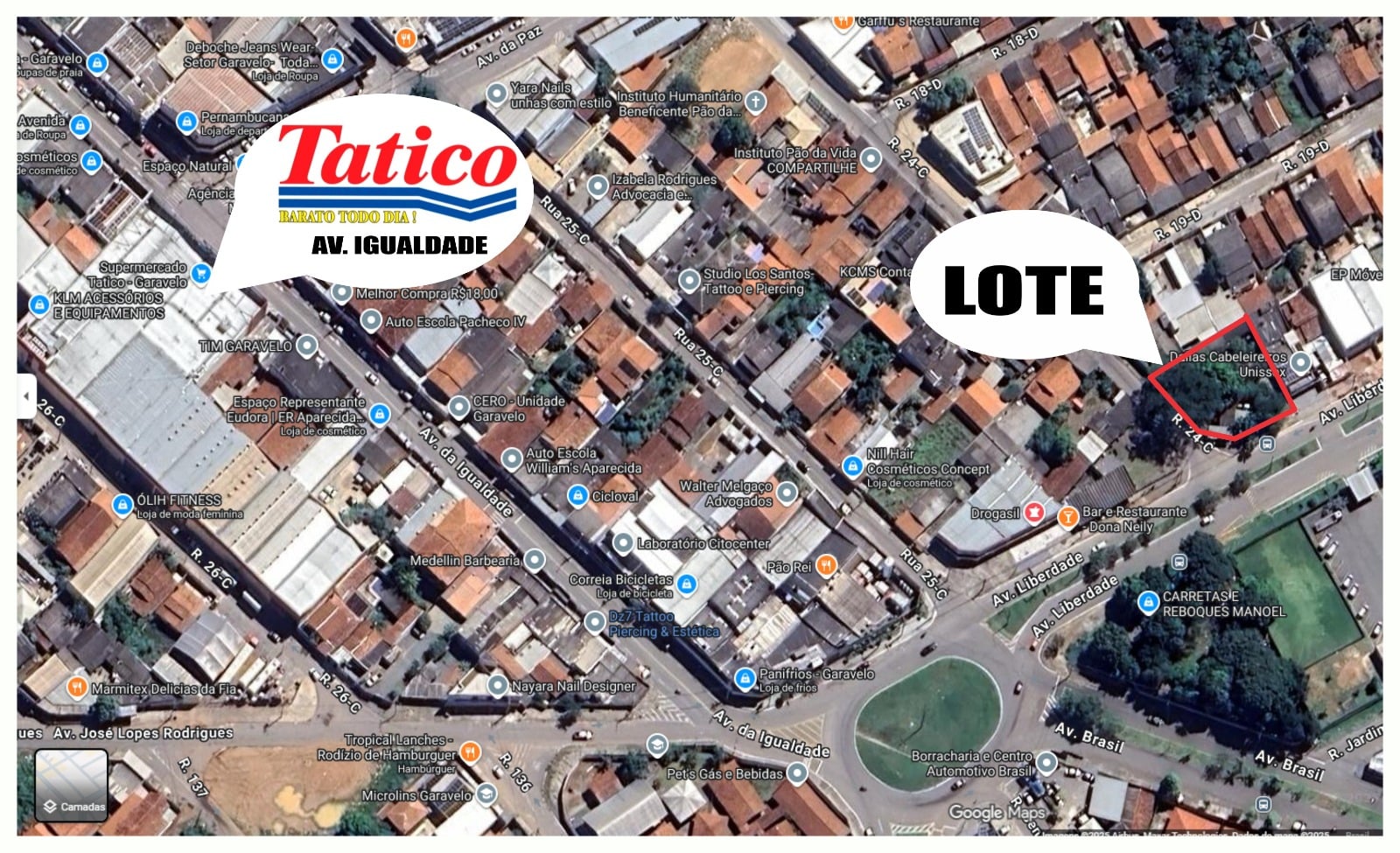 Lote Setor Garavelo 863m²