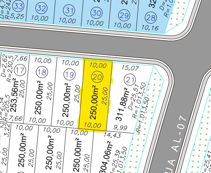 Lote - Cidade Verde - Aparecida de Goiânia - 250m²