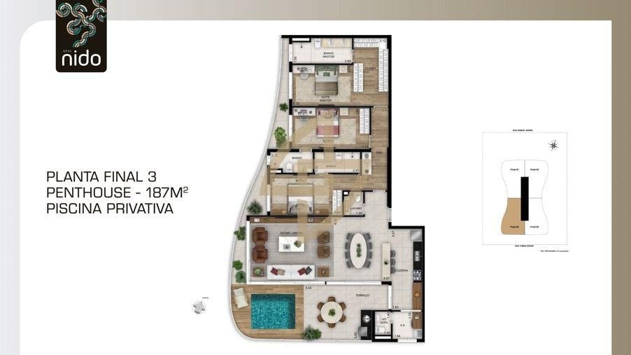 Ágio Penthouse Opus Nido Serrinha 187m²