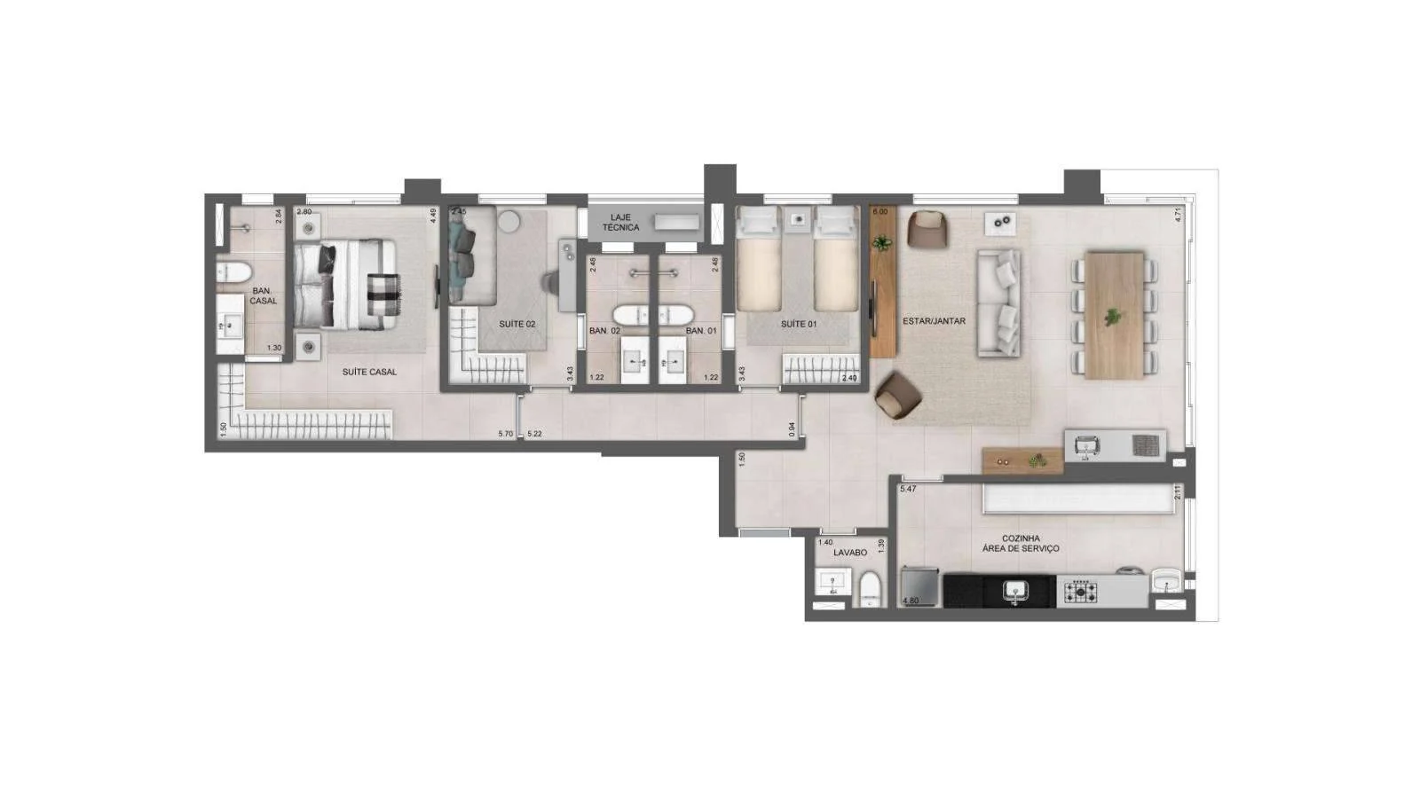Nest23 Setor Bueno 117 m²