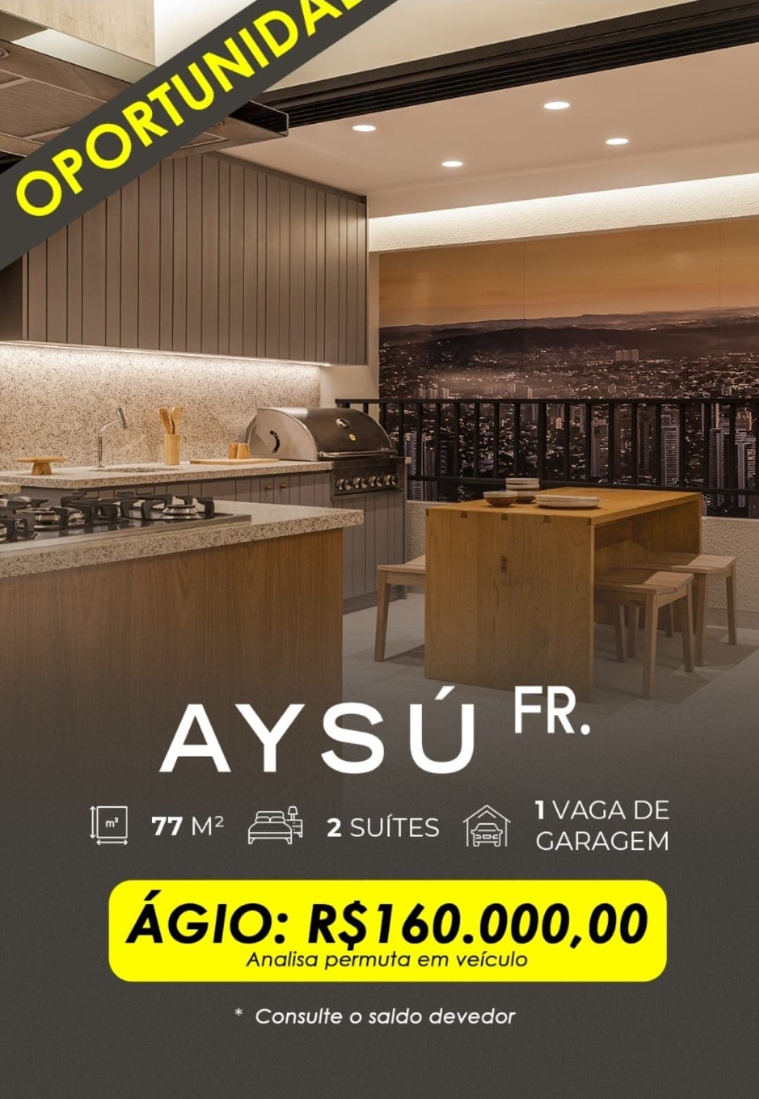 Apartamento Aysú 77m²