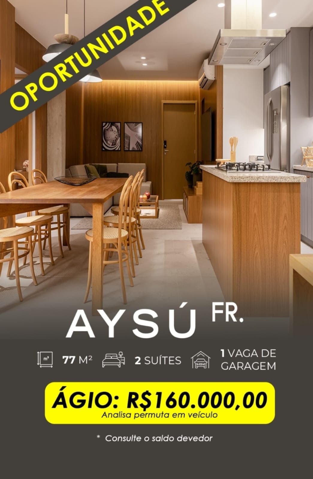 Apartamento Aysú 77m²