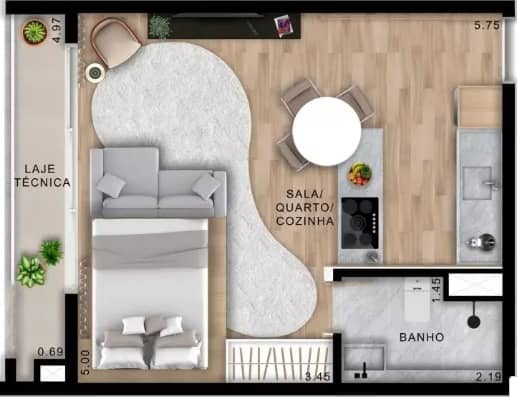 Studio Metropolitan Bueno 37m²