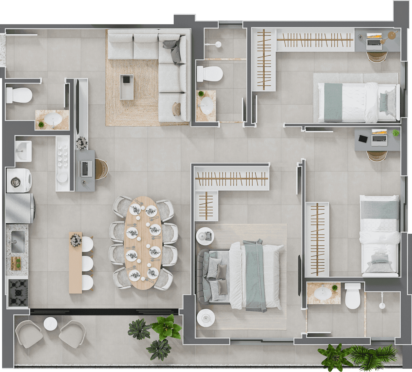 Ágio Apartamento Orby Flamboyant 84m²