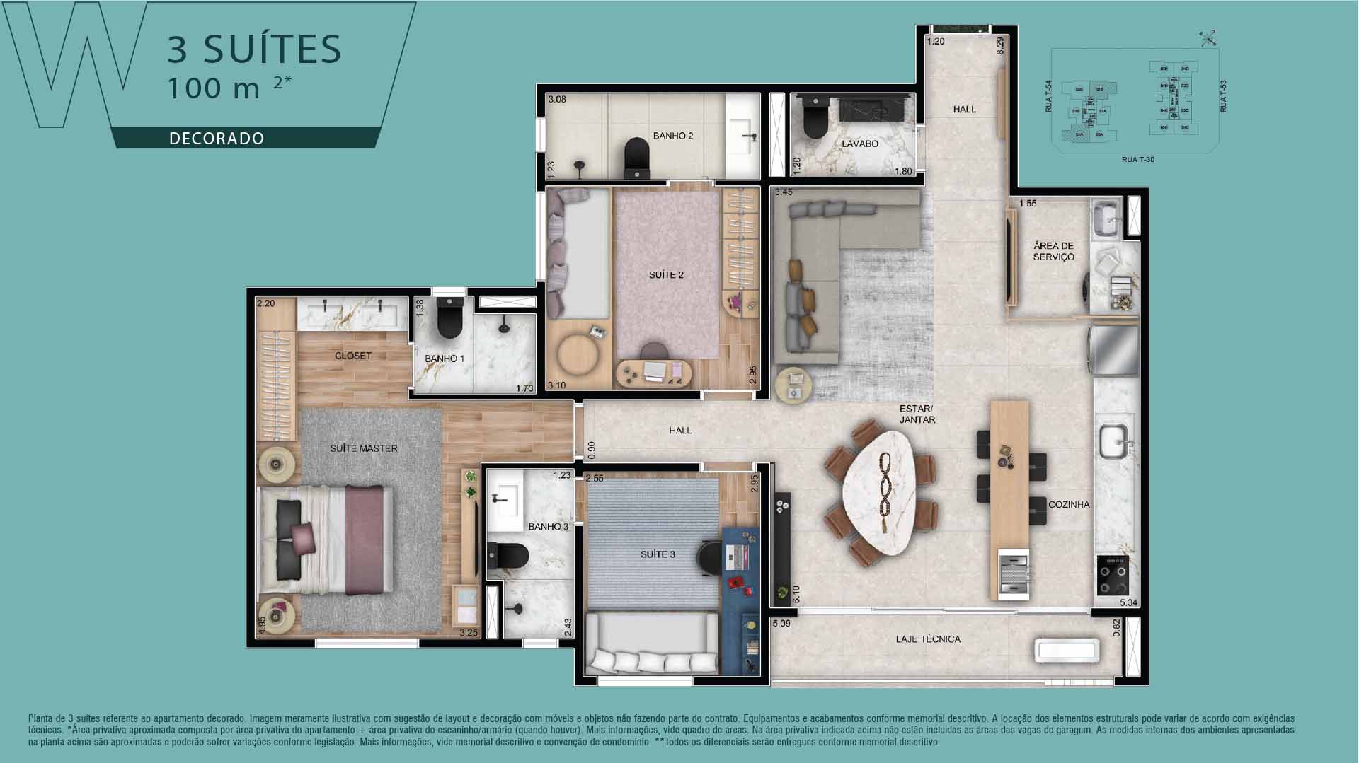 Apartamento no Wish Vaca Brava - 100m²
