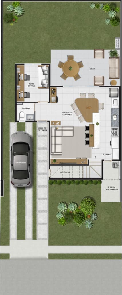 Casa Sobrado Jardins Cannes 204m²