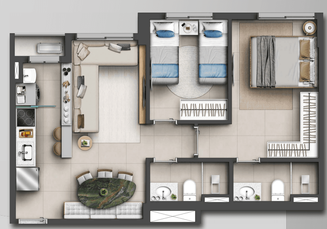 Level Home Resort 57m²
