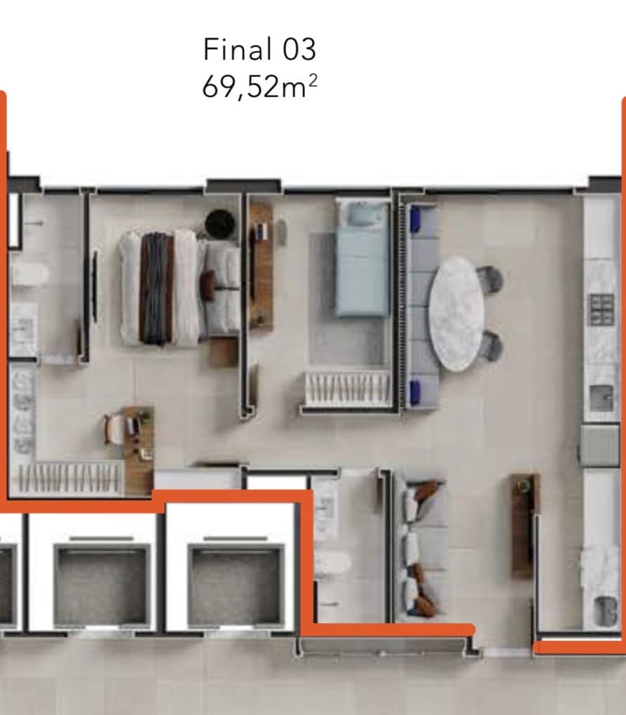 Emirates Parque Flamboyant - Torre Istambul 69m²