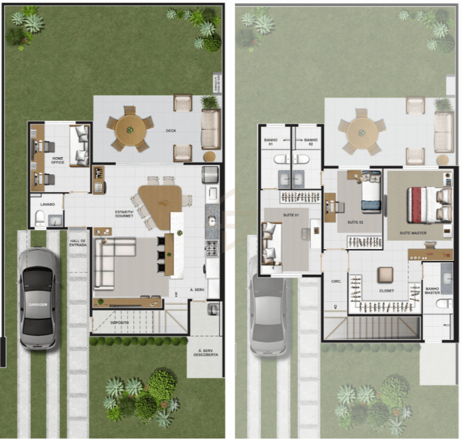 Sobrado Jardins Berlim 150m²