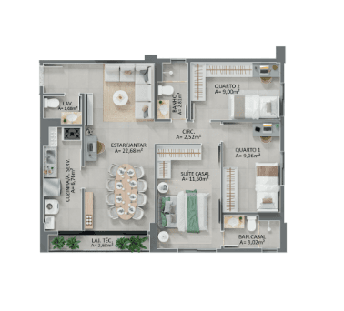 Orby Flamboyant - 84 m²