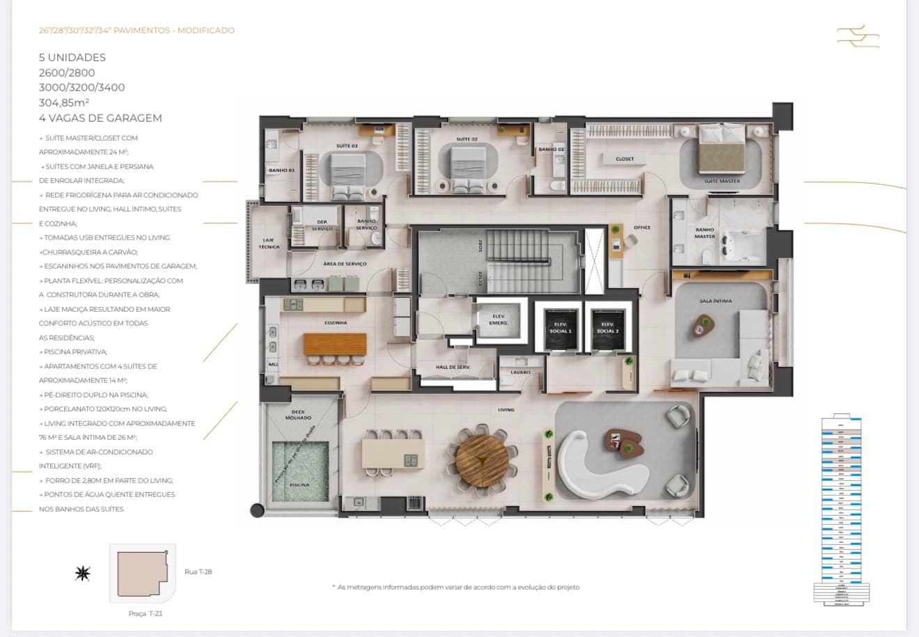 Apartamento Agio CITY 23 - 300m²