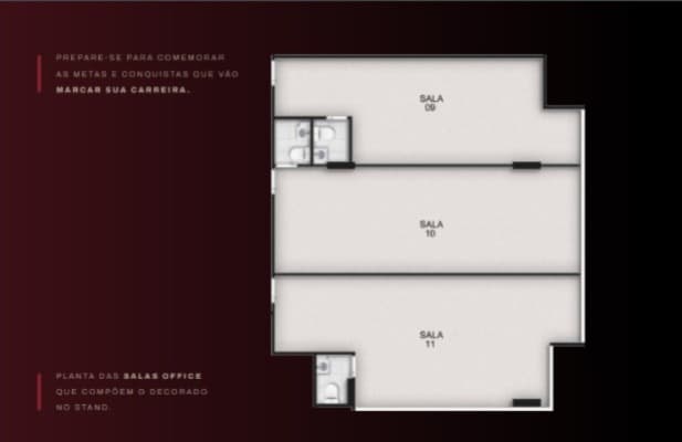 Salas comerciais Euro Towers Live Office - 50,24m²