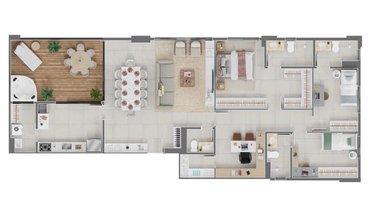 Apartamento Penthouse Orby Flamboyant 156m²